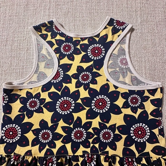 HANNA ANDERSSON Racerback Skater Dress Cotton Floral Sleeveless Girl 140 (US 10) - Picture 7 of 14